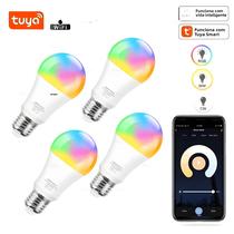Lâmpada LED Inteligente E27 RGB Tuya Wifi Bluetooth Alexa Google Assistant Smart Life 110V 220V - Gleco