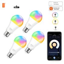 Lâmpada LED Inteligente E27 RGB Wifi Bluetooth Alexa Google Assistant Smart Life 110V 220V