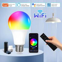 Lâmpada LED Inteligente WiFi E27 10W 15W 20W Controle Por Voz Tuya Alexa Google Assistant 220V 110V
