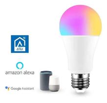 Lâmpada Led Inteligente Wifi Smart 09w+3w Rgb Colorida Alexa