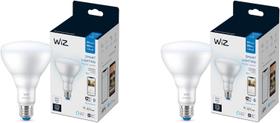 Lâmpada LED inteligente WiZ 65W Eq. BR30 Daylight (5000K), 650 lm, pacote com 2 Lâmpada LED inteligente WiZ 65W Eq. BR30 Daylight (5000K), 650 lm, pacote com 2