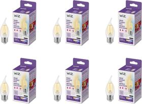 Lâmpada LED inteligente WiZ Clear 40W BA11 de filamento branco ajustável