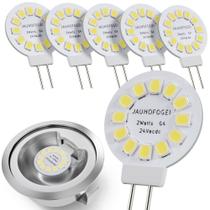 Lâmpada LED JAUHOFOGEI G4 2W 24V 28V Daylight White 6000K, pacote com 6