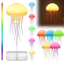 Lâmpada LED Jellyfish Light RGB Gradient Jelly Fish Light Recarregável Lâmpada LED Jellyfish Light RGB Gradient Jelly Fish Light Recarregável