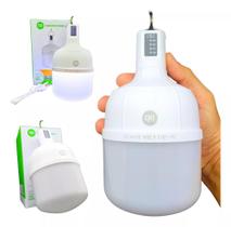 Lampada Led Lampião Luz Bateria Recarregavel Portatil Emergência Camping Usb 48W