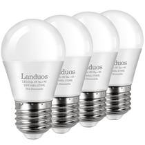 Lâmpada LED Landuos A15 de 3 W (equivalente a 25 W) 2700K E26, pacote com 4