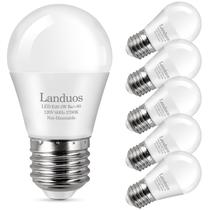 Lâmpada LED Landuos A15 de 3 W (equivalente a 25 W) 2700K, pacote com 6 Lâmpada LED Landuos A15 de 3 W (equivalente a 25 W) 2700K, pacote com 6
