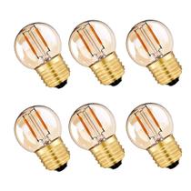Lâmpada LED LDCHIUEN G40 G14.5 E26 1W 2200K branca quente, pacote com 6 Lâmpada LED LDCHIUEN G40 G14.5 E26 1W 2200K branca quente, pacote com 6