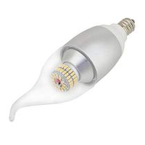 Lâmpada LED LEDwholesalers Base E12 6W Branca - Kit com 24 unidades 120V Lâmpada LED LEDwholesalers Base E12 6W Branca - Kit com 24 unidades 120V