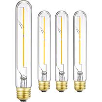 Lâmpada LED Leools Dimmable E26 4W 400lm 3000K 120V T9 T10, pacote com 4 Lâmpada LED Leools Dimmable E26 4W 400lm 3000K 120V T9 T10, pacote com 4