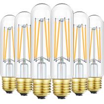Lâmpada LED Leools Dimmable E26 Edison 8W 850LM 3000K, pacote com 6