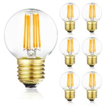 Lâmpada LED Leools Dimmable G16.5 6W 600lm E26 3000K, pacote com 6 Lâmpada LED Leools Dimmable G16.5 6W 600lm E26 3000K, pacote com 6