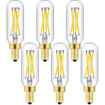 Lâmpada LED Leools E12 Candelabra 4W 4000K regulável, pacote com 6