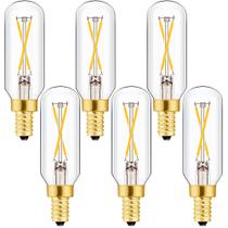 Lâmpada LED Leools E12 regulável 2W 300LM 3000K branca macia, pacote com 6 Lâmpada LED Leools E12 regulável 2W 300LM 3000K branca macia, pacote com 6