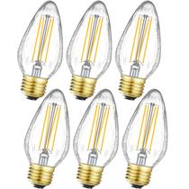 Lâmpada LED Leools E26 Vintage Edison 8W 3000K 800lm 120V, pacote com 6