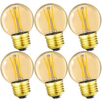 Lâmpada LED Leools G16.5 E26 4W 400LM 2700K regulável, pacote com 6 Lâmpada LED Leools G16.5 E26 4W 400LM 2700K regulável, pacote com 6