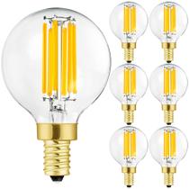 Lâmpada LED Leools G16.5 regulável de 6 W (60 W) 600 lm 3000 K E12, pacote com 6 Lâmpada LED Leools G16.5 regulável de 6 W (60 W) 600 lm 3000 K E12, pacote com 6