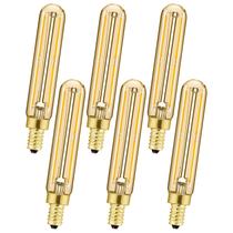 Lâmpada LED Leools regulável 4W 2700K E12 Candelabro, pacote com 6 Lâmpada LED Leools regulável 4W 2700K E12 Candelabro, pacote com 6