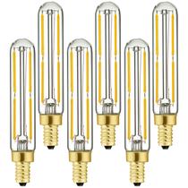 Lâmpada LED Leools regulável 6W 600LM 3000K E12 Candelabro, pacote com 6 Lâmpada LED Leools regulável 6W 600LM 3000K E12 Candelabro, pacote com 6