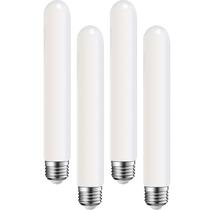 Lâmpada LED Leools T10 22,6 cm E26 4W 400LM 2700K, pacote com 4
