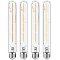 Lâmpada LED Leools T10 4W 3000K branca macia regulável, pacote com 4 Lâmpada LED Leools T10 4W 3000K branca macia regulável, pacote com 4