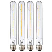 Lâmpada LED Leools T10 4W 400LM 4000 K regulável E26 225 mm, pacote com 4 Lâmpada LED Leools T10 4W 400LM 4000 K regulável E26 225 mm, pacote com 4