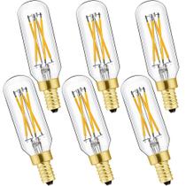 Lâmpada LED Leools T6 regulável 4 W E12 branca macia 3000 K 500 ml, pacote com 6 Lâmpada LED Leools T6 regulável 4 W E12 branca macia 3000 K 500 ml, pacote com 6