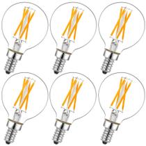 Lâmpada LED LiteHistory Dimmable G16.5 E12 4W 2700K 400lm, pacote com 6 Lâmpada LED LiteHistory Dimmable G16.5 E12 4W 2700K 400lm, pacote com 6