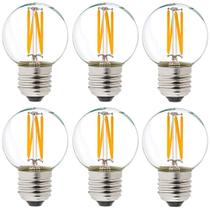 Lâmpada LED LiteHistory g16.5 4 W (equivalente a 40 W) 2700 K 400 lm, pacote com 6 Lâmpada LED LiteHistory g16.5 4 W (equivalente a 40 W) 2700 K 400 lm, pacote com 6