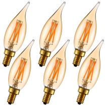 Lâmpada LED LiteHistory regulável 4W 2200K Amber CA10 E12 250lm