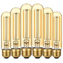 Lâmpada LED LiteHistory T10 4W E26 40W 2200K regulável, pacote com 6 Lâmpada LED LiteHistory T10 4W E26 40W 2200K regulável, pacote com 6