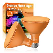 Lâmpada LED LOXYEE PAR38 Flood Orange 20W, pacote com 2 unidades, regulável