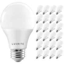 Lâmpada LED LUXRITE A19 11W 1100lm 5000K regulável E26, pacote com 24