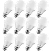 Lâmpada LED LUXRITE A19 9W 800lm 5000K E26 regulável, pacote com 12