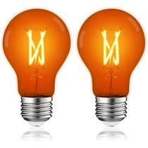 Lâmpada LED LUXRITE A19 Edison Orange 4,5 W (equivalente a 60 W), pacote com 2