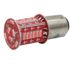 Lampada Led Luz Freio 2 Polo Vermelho Sequencial Strobo 1157