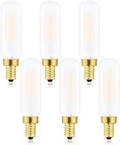 Lâmpada LED LVYE T6.5 regulável E12 2W 3000K 250lm 120V, pacote com 6 Lâmpada LED LVYE T6.5 regulável E12 2W 3000K 250lm 120V, pacote com 6