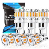 Lâmpada LED Marsauto 194 Amber Yellow T10 W5W Pacote com 10