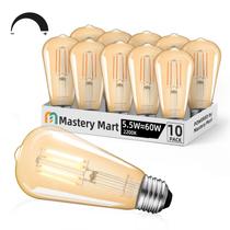 Lâmpada LED MASTERY MART Dimmable Vintage E26 5,5W 2200K Lâmpada LED MASTERY MART Dimmable Vintage E26 5,5W 2200K