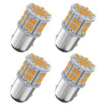 Lâmpada LED Melphan-Auto 1157 Amarelo Âmbar 12V-24V 4 unidades Lâmpada LED Melphan-Auto 1157 Amarelo Âmbar 12V-24V 4 unidades