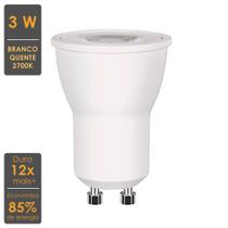 Lâmpada LED Mini Dicroica 3W GU10 2700K Bivolt - Stella - STH8513/27 Lâmpada LED Mini Dicroica 3W GU10 2700K Bivolt - Stella - STH8513/27