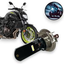 Lâmpada Led Moto Yamaha Mt 07 H4 6000k Super Branca Lâmpada Led Moto Yamaha Mt 07 H4 6000k Super Branca