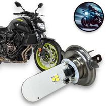 Lâmpada Led Moto Yamaha Mt 07 H4 6500k Super Branca Lâmpada Led Moto Yamaha Mt 07 H4 6500k Super Branca