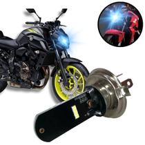 Lâmpada Led Moto Yamaha Mt 07 H4 8000k Efeito Xenon Lâmpada Led Moto Yamaha Mt 07 H4 8000k Efeito Xenon