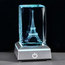 Lâmpada LED Movdyka 3D Crystal Torre Eiffel 8 cm Lâmpada LED Movdyka 3D Crystal Torre Eiffel 8 cm