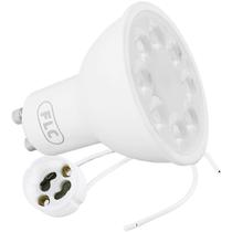 Lâmpada Led Mr16 3W Frio 6500K Bivolt Com Soquete Gu10