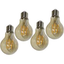 Lampada Led Multifilamento 30W Iluminaçao Kit 4 Uni Decoraçao Vintage Quarto Sala Casa Varanda Garagem Branco Quente Ambar Lampada Led Multifilamento 30W Iluminaçao Kit 4 Uni Decoraçao Vintage Quarto Sala Casa Varanda Garagem Branco Quente Ambar
