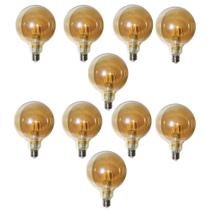 Lampada Led Multifilamento 30W Kit 10 Unidades 380lm Vintage Decoraçao Retro Iluminaçao Casa Vintage Ballon Pendente - LEVA PRA CASA