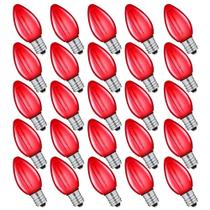 Lâmpada LED NETEHA C7 Red, pacote com 25 unidades, luz de Natal de reposição