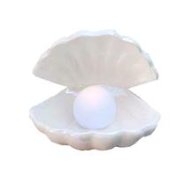 Lâmpada LED Night Light BinaryABC Ceramics Shell Pearl Light